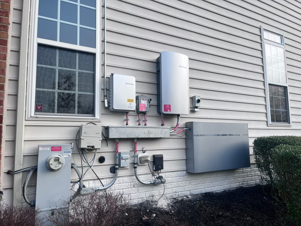 Professional solar battery installation in Edgewater, MD providing home energy storage