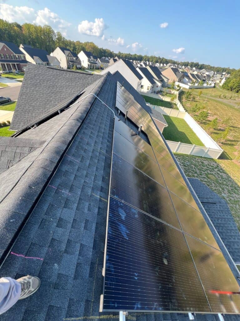 Professional solar company in Towson, MD installing rooftop solar panels