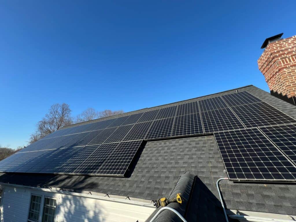 Trusted solar panel installer near me in Perry Hall, MD completing a residential solar project